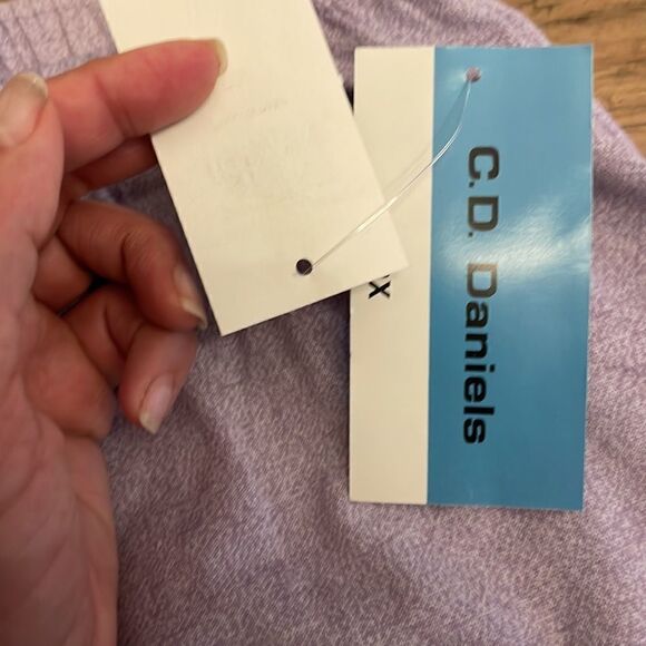 C. D. DANIELS LAVENDER KNIT DRAWSTRING PANTS WITH POCKETS.  NEW WITH TAGS - Picture 9 of 11